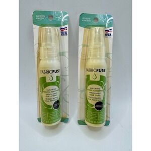 Therm O Web Fabric Fuse Quick Bond Adhesive 2.1oz 2pk Clear Permanent Washable